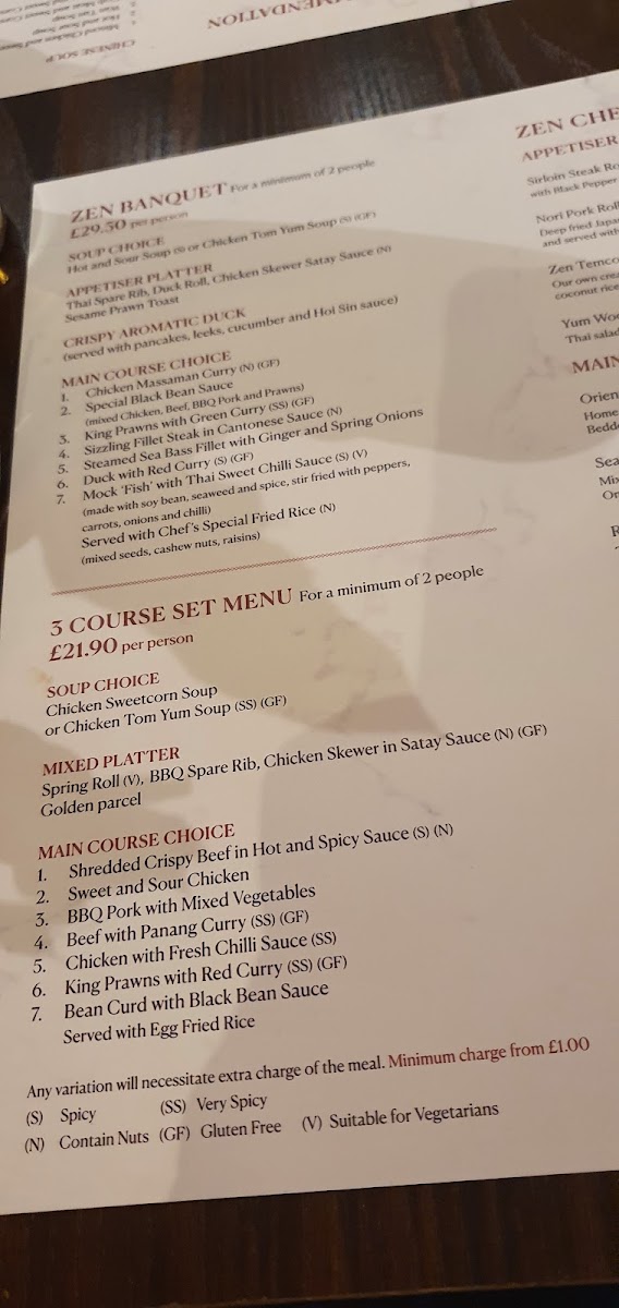 Menu The Zen Restaurant-4
